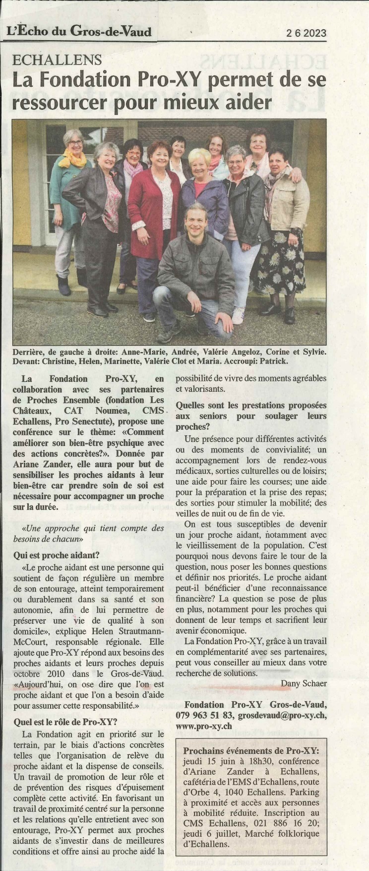 2023 06 Article Echo du Gros de Vaud page 0001