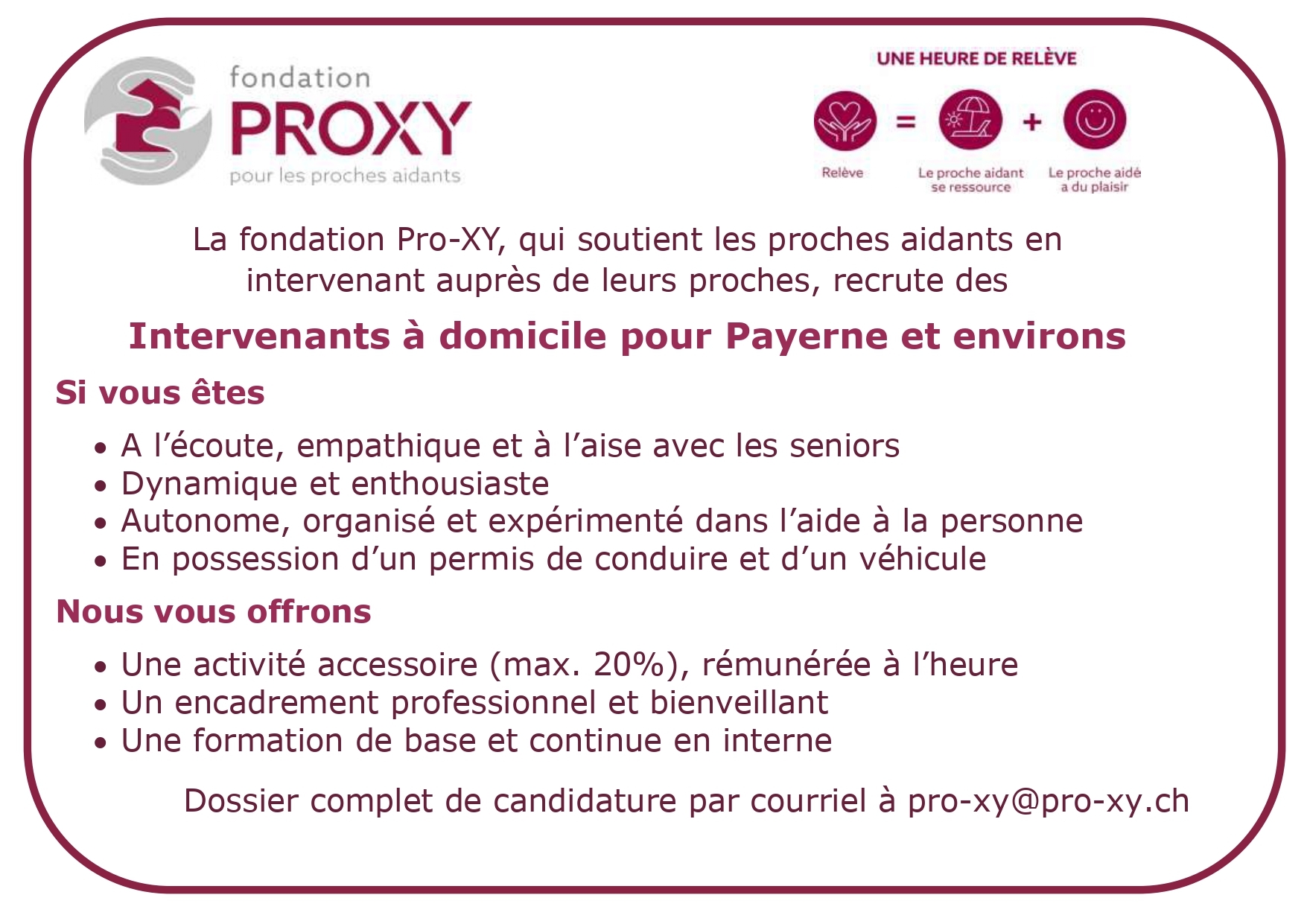 2026 02 16 Flyer recrutement Payerne