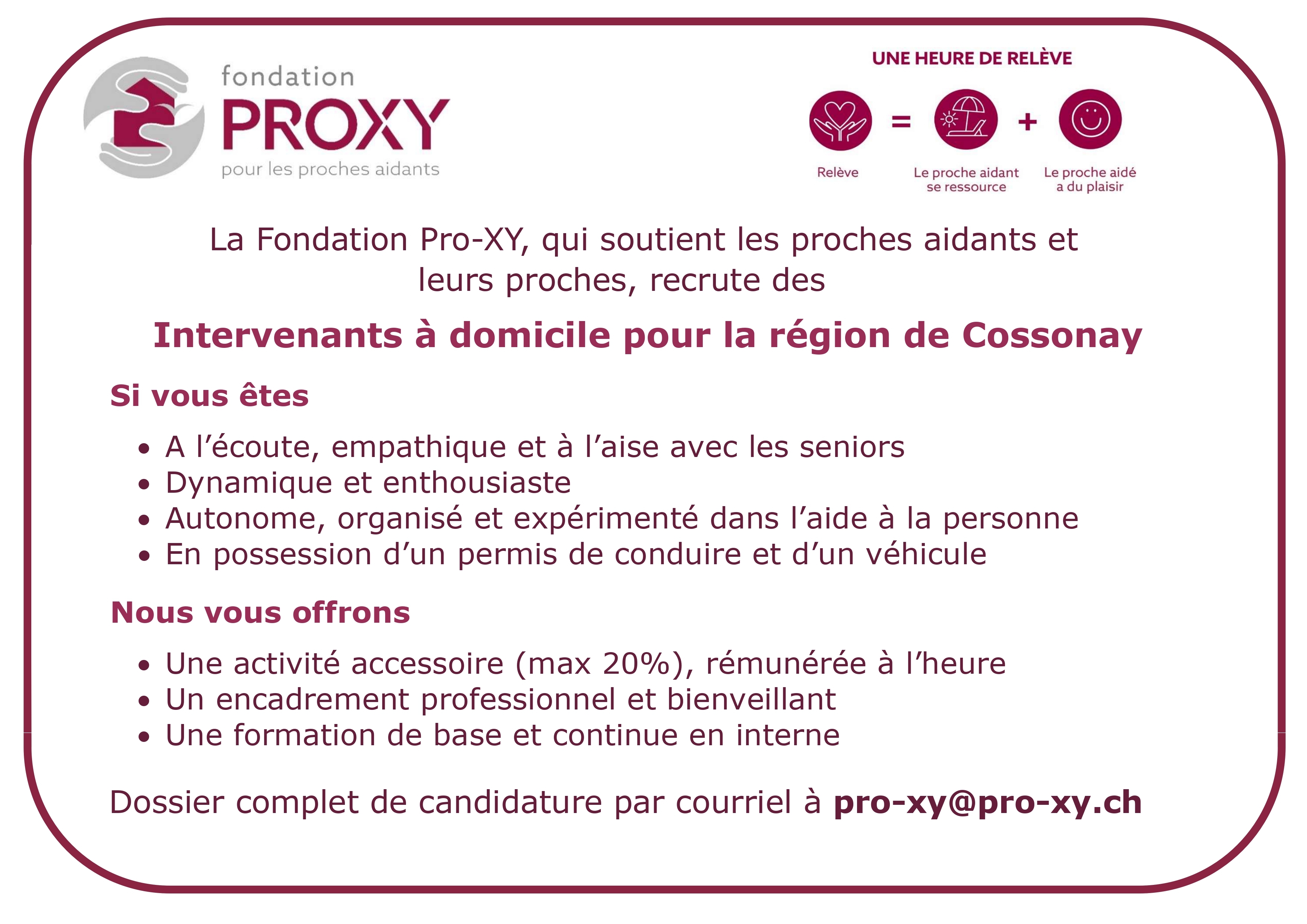 2026 04 27 Annonce recherche intervenants Cossonay