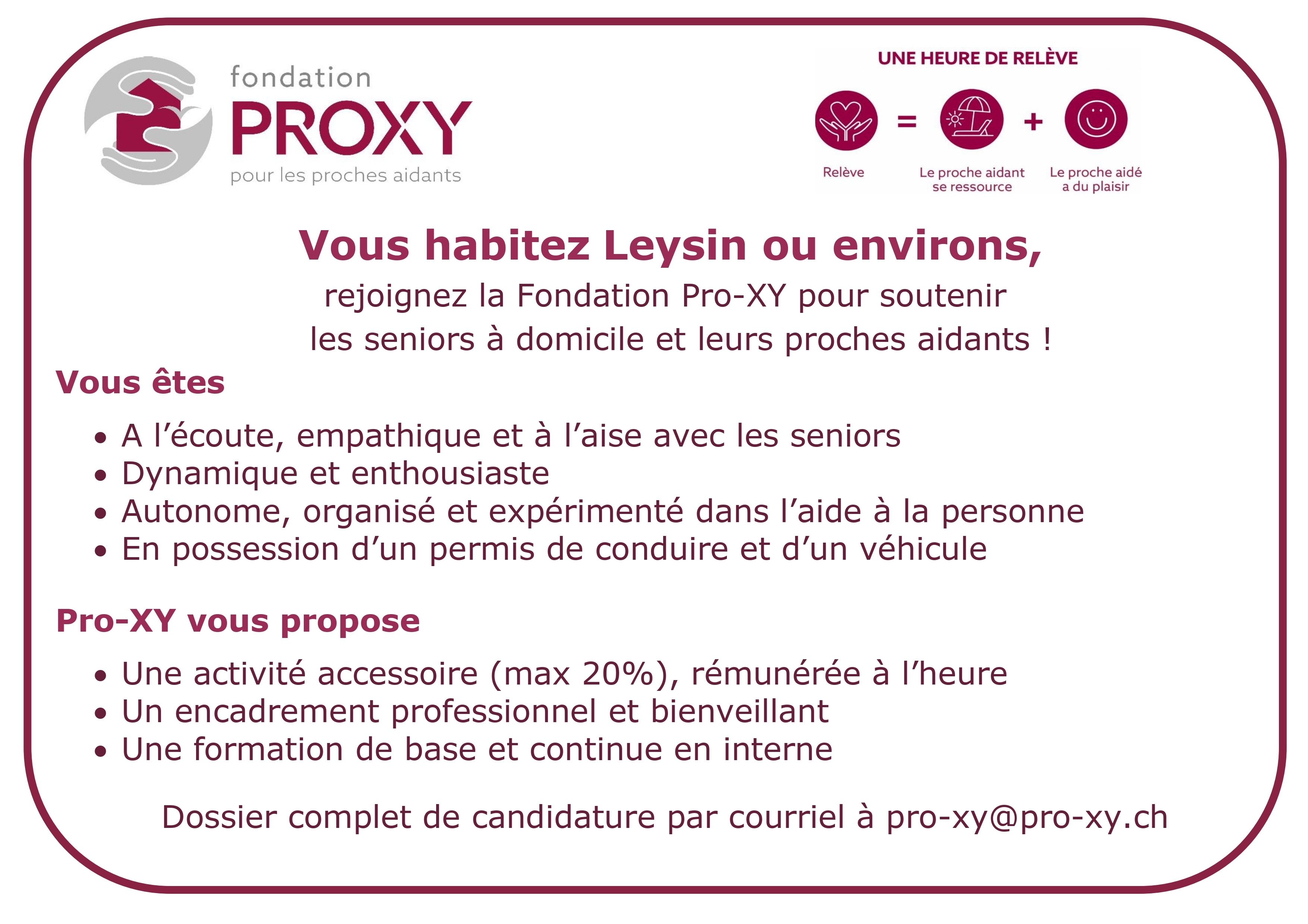 2026 05 19 Annonce recherche intervenants CHA Leysin page