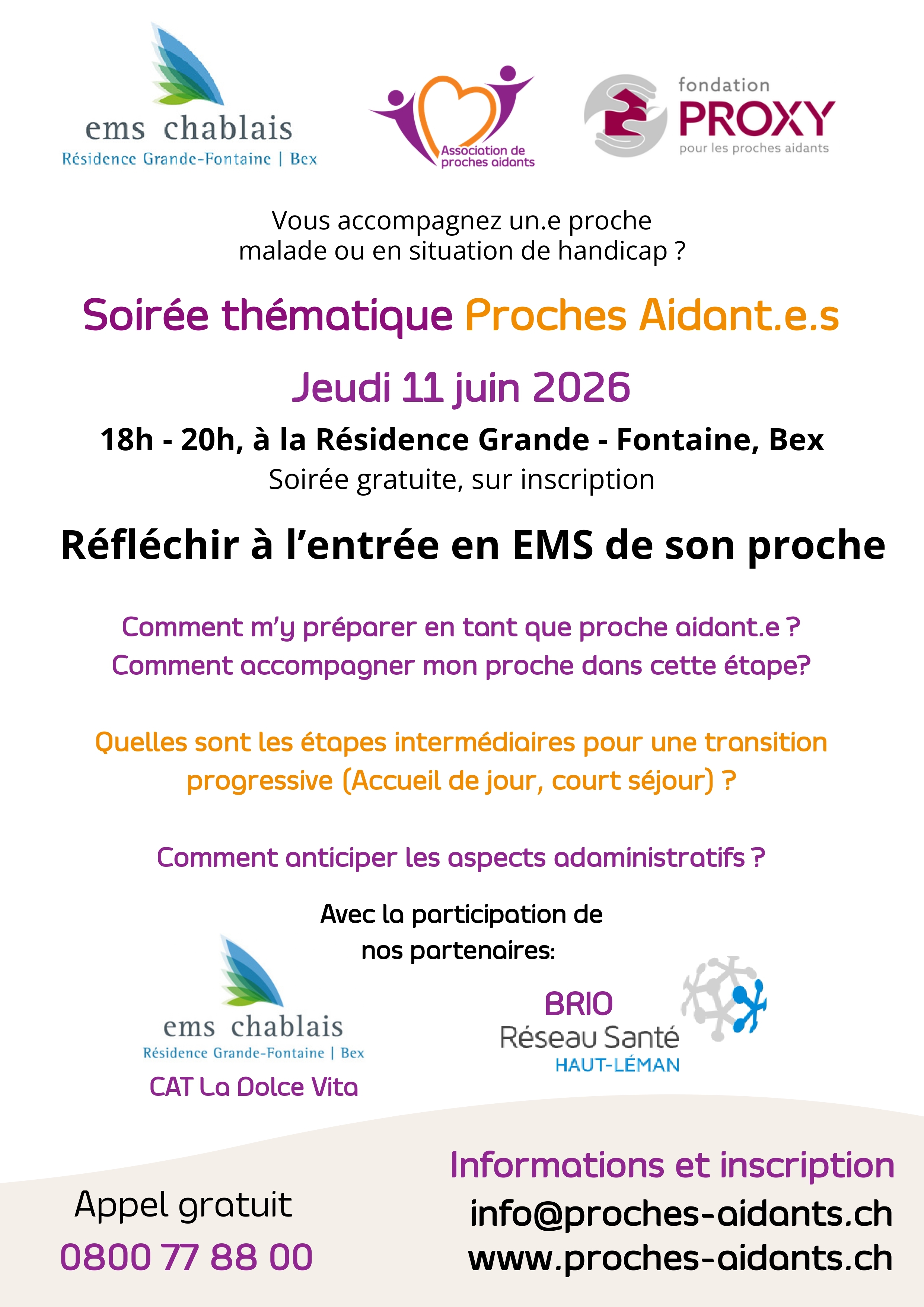 Soirée thématique Proches aidant e s